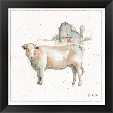 Framed Farm Friends VIII Print