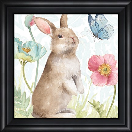 Framed Spring Softies Bunnies II Print