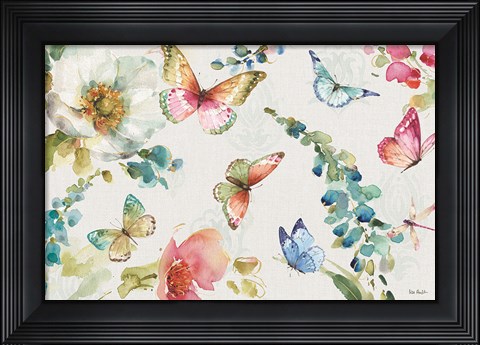 Framed Colorful Breeze I Print