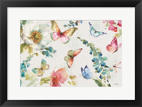 Framed Colorful Breeze I Print