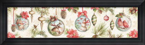 Framed Woodland Holiday VI Print