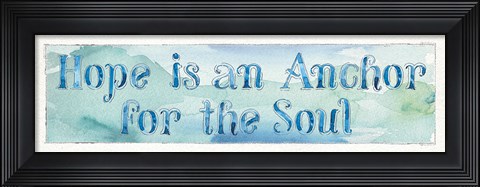 Framed Sea Life Sentiment II Print