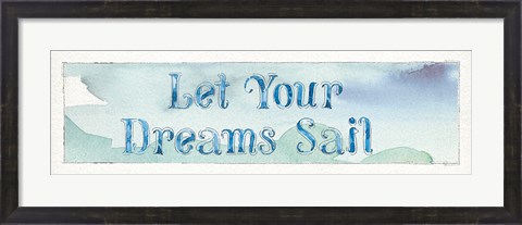 Framed Sea Life Sentiment I Print