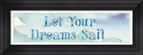 Framed Sea Life Sentiment I Print