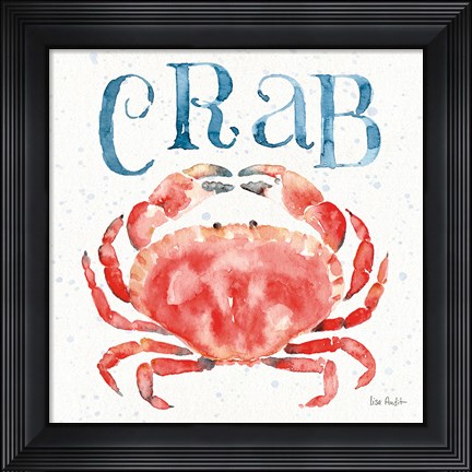 Framed Beach House Kitchen III Print