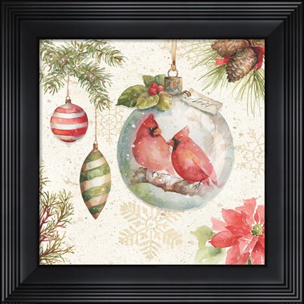Framed Woodland Holiday V Print