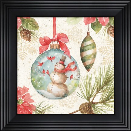 Framed Woodland Holiday IV Print
