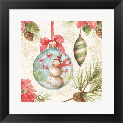 Framed Woodland Holiday IV Print