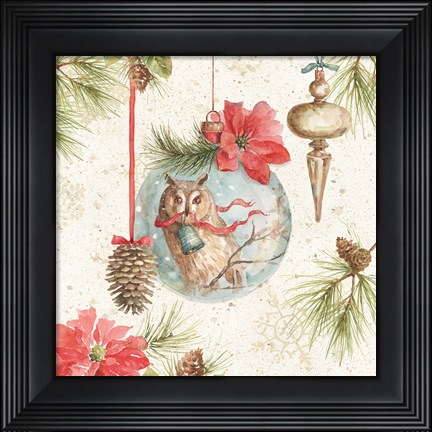 Framed Woodland Holiday II Print