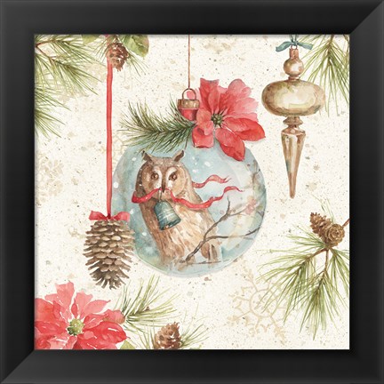 Framed Woodland Holiday II Print