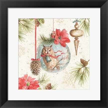 Framed Woodland Holiday II Print