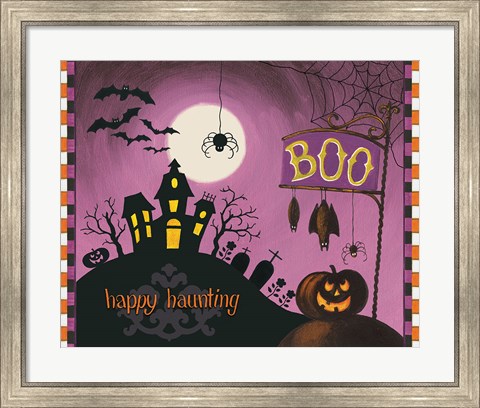 Framed Happy Haunting Boo Print