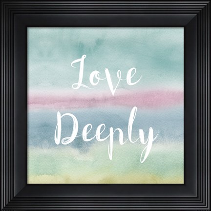 Framed Rainbow Seeds Painted Pattern XIV Cool Love Print