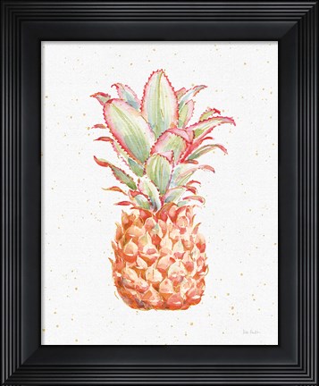 Framed Gracefully Blush Pineapple XI Print