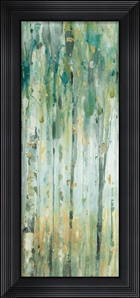 Framed Forest VIII with Teal Print