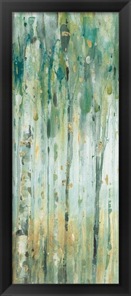 Framed Forest VIII with Teal Print