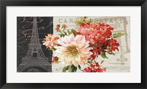 Framed PS Je Taime I Dark Stretched Print