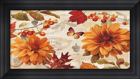 Framed Fall in Love Stretched Print