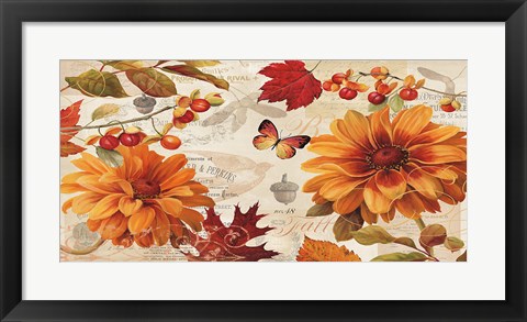 Framed Fall in Love Stretched Print