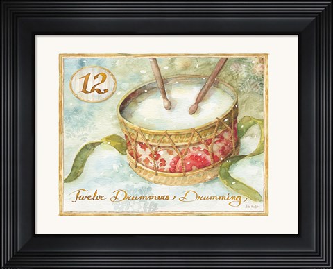 Framed 12 Days of Christmas XII Print