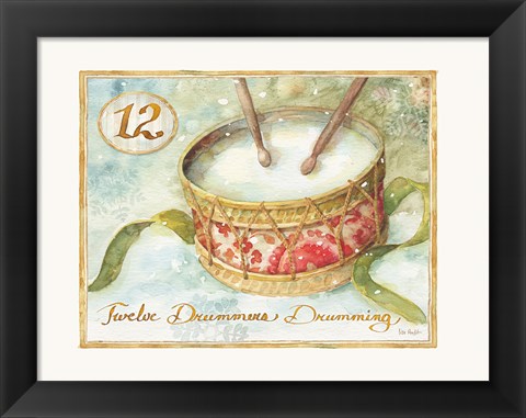 Framed 12 Days of Christmas XII Print