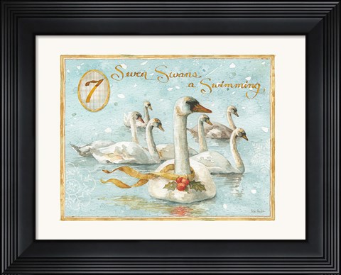 Framed 12 Days of Christmas VII Print