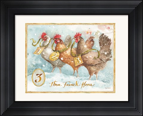 Framed 12 Days of Christmas III Print