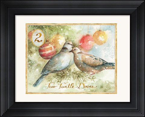 Framed 12 Days of Christmas II Print