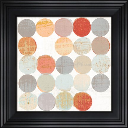Framed Dots II Square II Print