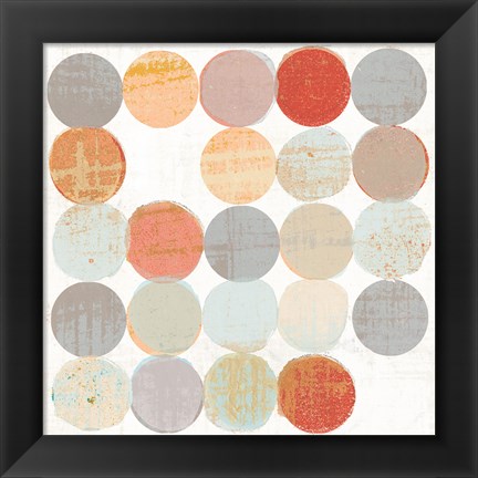 Framed Dots II Square II Print