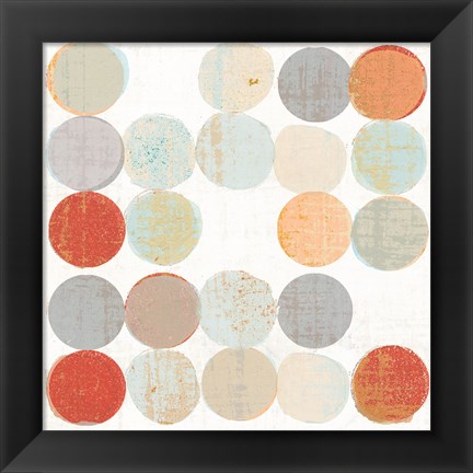 Framed Dots II Square I Print