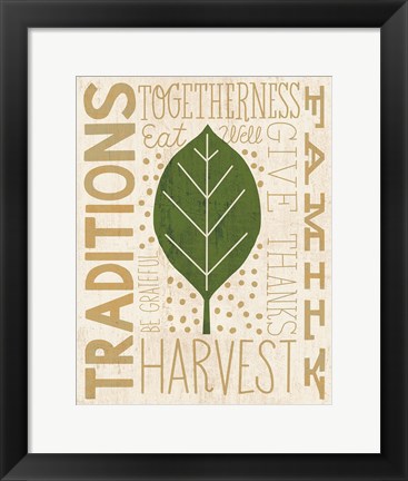 Framed Family Tree Leaf IV Print