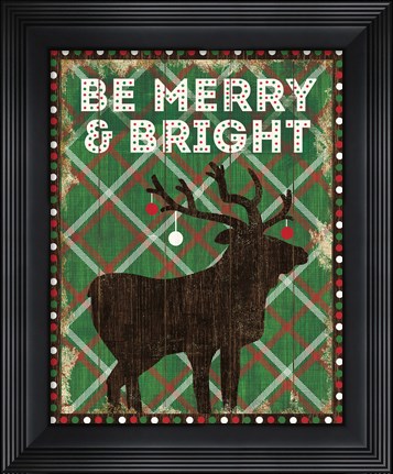Framed Simple Living Holiday Be Merry Print