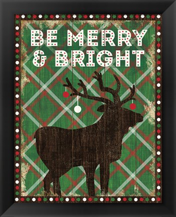 Framed Simple Living Holiday Be Merry Print