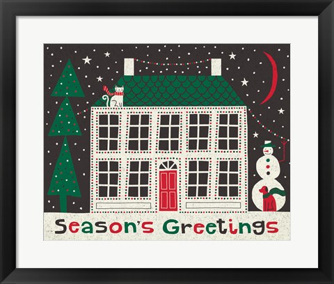 Framed Jolly Holiday Home Print