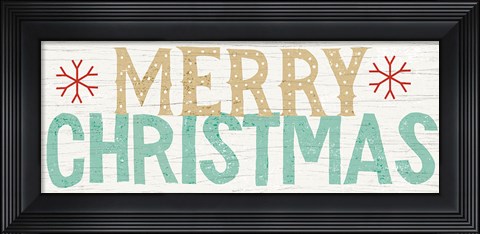 Framed Holiday on Wheels Merry Christmas v.3 Print