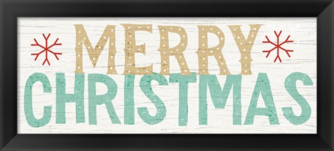 Framed Holiday on Wheels Merry Christmas v.3 Print