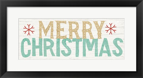 Framed Holiday on Wheels Merry Christmas v.3 Print