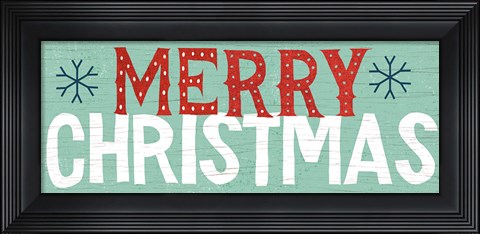 Framed Holiday on Wheels Merry Christmas v.2 Print
