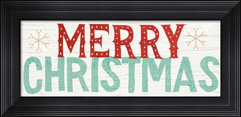 Framed Holiday on Wheels Merry Christmas v.1 Print