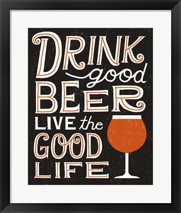 Framed Craft Beer III Print