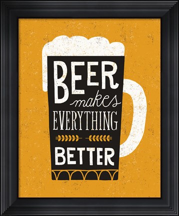 Framed Craft Beer II Print