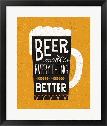 Framed Craft Beer II Print