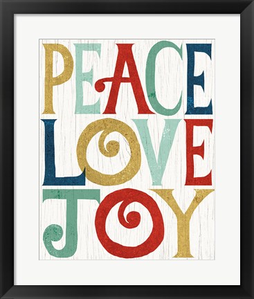 Framed Holiday on Wheels X Print