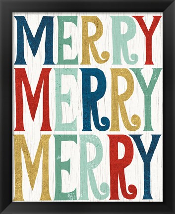 Framed Holiday on Wheels XI Print