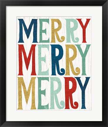 Framed Holiday on Wheels XI Print