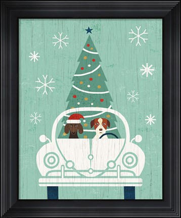Framed Holiday on Wheels XIII Print