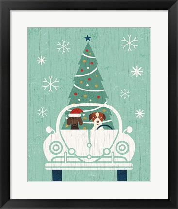 Framed Holiday on Wheels XIII Print