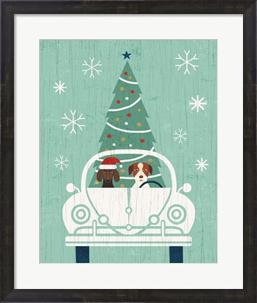 Framed Holiday on Wheels XIII Print