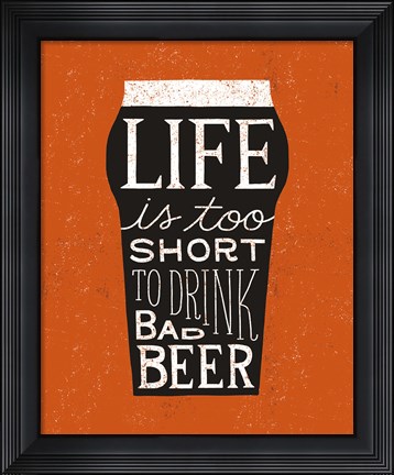 Framed Craft Beer I Print